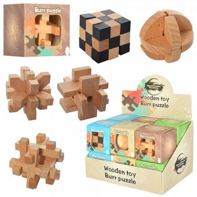 Фото-  2056 b Набір деревяних головоломок (ціна за 12 шт), 2056 у категорії Головоломки