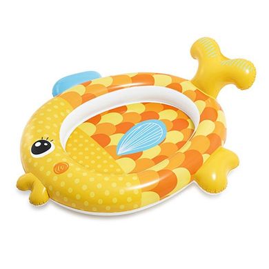 Фото товару Детский овальный надувной бассейн для малышей - Золотая рыбка, INTEX 57111