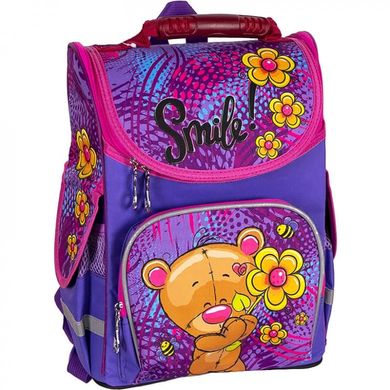 Ранець (ортопедичний шкільний рюкзак) - для дівчинки - ведмедик з квіточкою, Space 988820