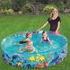 Детский круглый наливной бассейн, для малышей, - подводный мир