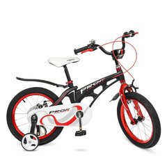 LMG18201 ​​​​​​​ - Дитячий двоколісний велосипед PROFI 18 дюймів (чорно-біло-червоний)