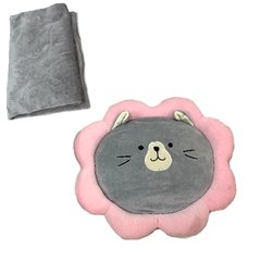 Фото товара - Мягкая игрушка подушка в виде кота 2 в 1 + плед, который можно свернуть в игрушку,  K15257