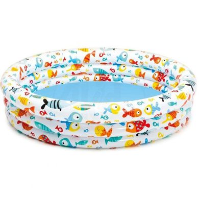 Дитячий надувний басейн з рибками для дітей від 3 років, INTEX 59431