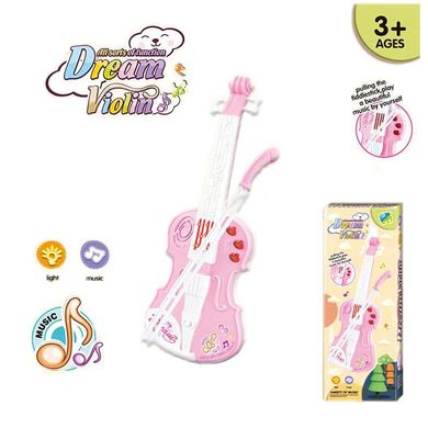 Фото товара - Детская игрушечная скрипка - смычек, световые и звуковые эффекты,  8033