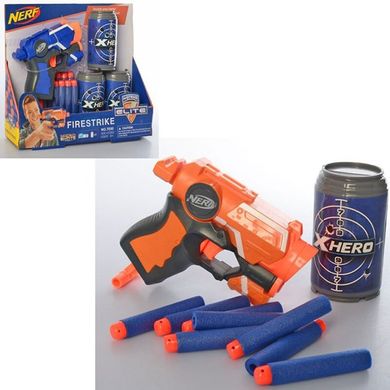 Фото товара - Детское оружие - Пистолет 13 см, мишень, мягкие пули, набор с мишенью, 7030,  7030