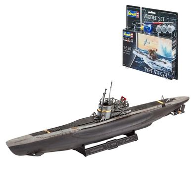 Модель для сборки - немецкая подводная лодка времен 2-ой мировой войны - VII C/41, Revell RV05154, 651549090