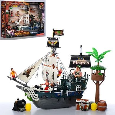 Фото товару Піратський корабель 46 см - подарунковий ігровий набір - з аксесуарами,  39822 C