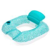 Плот 2 в 1 - может быть и водным креслом и кругом + есть подстаканник -  INTEX  43097 - изображение