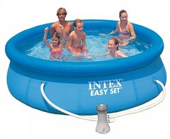INTEX 28122 - Круглый наливной бассейн, для всей семьи, с насосом, на 3800 л