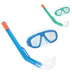 Ласты, маски, трубки и очки для ныряния  - фото Яркий детский набор для плавания и ныряния - маска и трубка, 24018