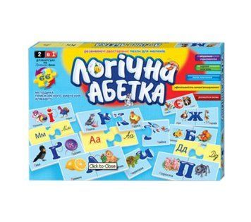 Настольная игра Логическая азбука&nbsp;"Логічна абетка" укр