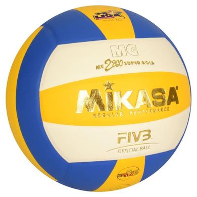 Фото товару М'яч для гри у волейбол - панелі з ПВХ, стандартна вага та розмір, Mikasa MS 2334