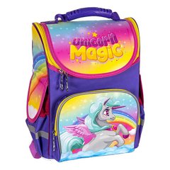 Ранець (шкільний ортопедичний рюкзак) - для дівчинки - райдужний єдиноріг