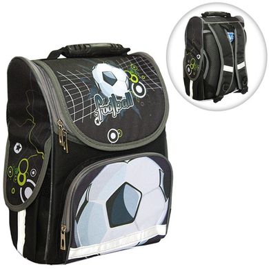 Ранец (рюкзак) - короб ортопедический для мальчика - Футбол - мяч, размер 34,5*25,5*13см Smile 988324,  988324