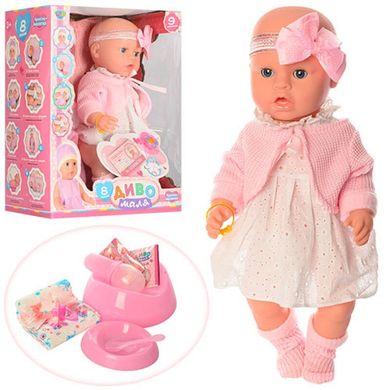Пупс кукла 42 см типа baby born микс одежек, пьет, писает, YL1899
