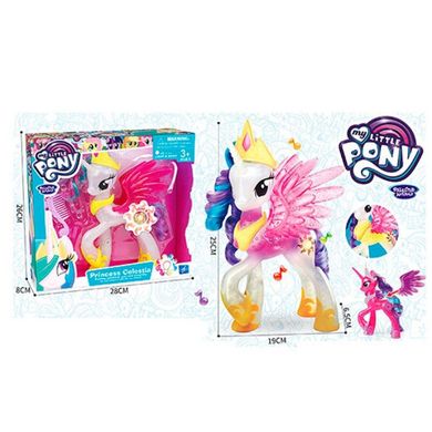 Игровой набор фигурка Литл Пони единорог (my Little Pony) принцесса с крыльями 22 см, музыка, свет, 2 вида, 10,  1093