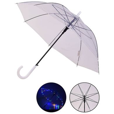 Фото-  UM5216 Дитяча прозора парасолька - купол з підсвічуванням у категорії Зонтики, дождевики