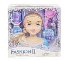 Головы для причесок и макияжа - фото Голова для причесок в стиле Frozen - Эльза, с набором заколок и бигуди, LK1043-1