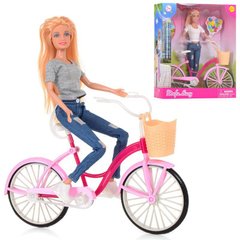 Фото- Defa 8361-BF Лялька на велосипеді у категорії Ляльки