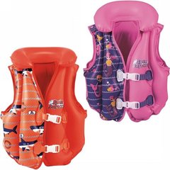 Фото товара - Детский надувной жилет для плавания 3 - 6 лет - русалки, акулы, 32156, Besteway 32156