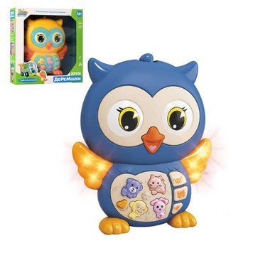 Музыкальная игрушка&nbsp;- совенок - звуки и названия животных&nbsp; -  Limo Toy FT 0009, FT 0022, 855-101A - изображение