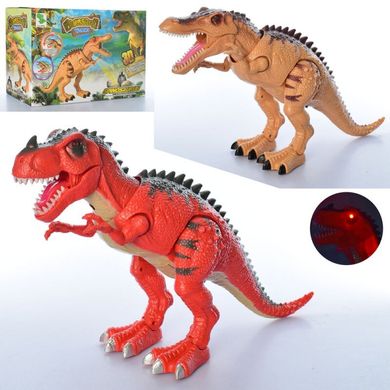 Игрушка динозавр, ходит, свет, звуки,  два вида, 1011-12A