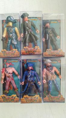 Пірати 6 шт фігурки по 9 см, 6 видів, ціна за набір 6 шт, 8910,  8910