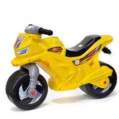 Фото товара - Мотоцикл (желтый) для катания - индивидуальный транспорт для малыша - каталка детская, Орион 501 y
