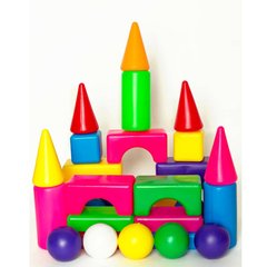 Детские пирамидки, кубики - фото Набор кубиков - конструктор для малышей - Сити Лайф 2