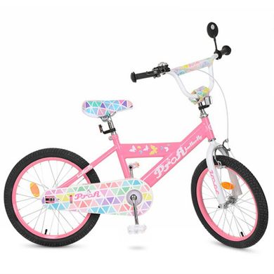 L20131 - Детский двухколесный велосипед для девочки PROFI 20 дюймов цвет розовый, Butterfly L20131