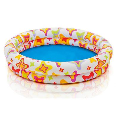 Детский круглый надувной бассейн, - рисунок фламинго, INTEX 59421