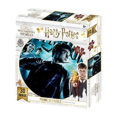 Фото товара - Пазлы с объемным изображением (эффект 3D) - Гермиона, Рон и Гарри Поттер с волшебной палочкой  ,  32556