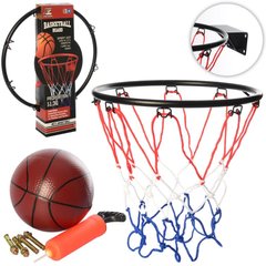 Фото-  MR 0167  Набір для гри в баскетбол - металеве кільце - діаметр 32 см у категорії Баскетбол, м'ячі та набори