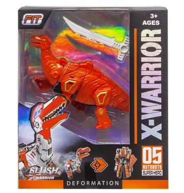 Трансформер - Динозавр (красный) - Робот, 5-ый из серии X-warrior