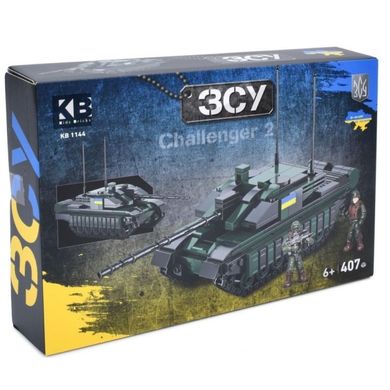 Kids Bricks   KB 1144 - Модель танка Challenger - в виде конструктора для коллекции - 407 деталей