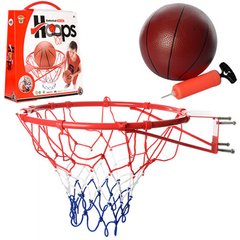 Баскетбол, м'ячі та набори - фото Баскетбольне кільце на стіну або паркан - 45 см, M 2654