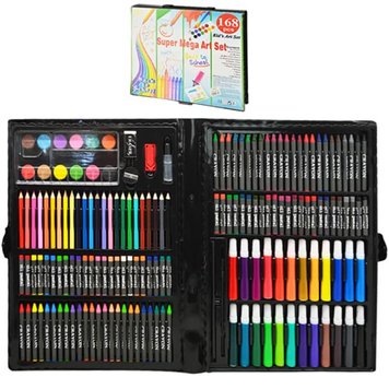 Wild&Mild ST02344 - Набір для малювання - олівці, фломастери, фарби - 168 предметів