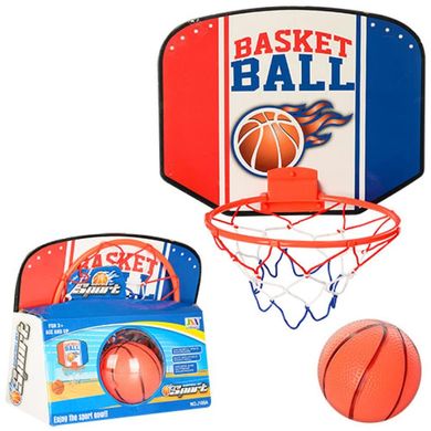 Фото товара - Набор - Баскетбольный набор со щитом, сеткой и мячиком,  M 3338