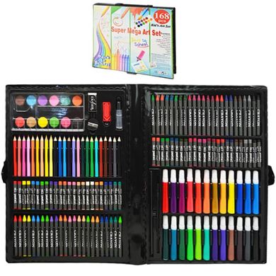 Фото товара - Набор для рисования - карандаши, фломастеры, краски - 168 предметов, Wild&Mild ST02344