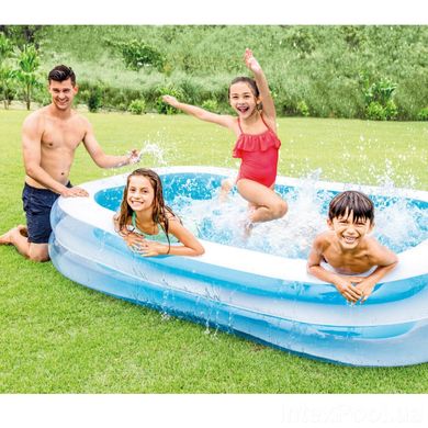 Надувной прямоугольный бассейн, семейного типа, INTEX 56483