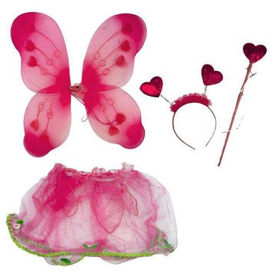 Костюм для девочки карнавальный Фея конфетка, юбка, крылья, палочка, обруч - ушки