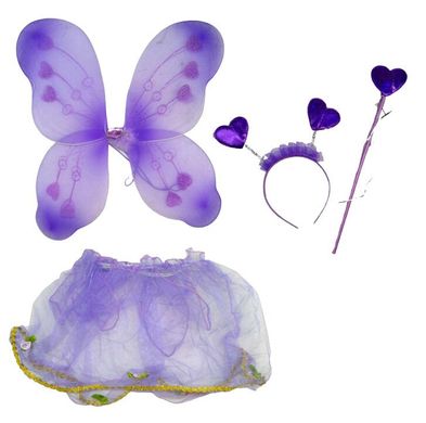 Костюм для девочки карнавальный Фея конфетка, юбка, крылья, палочка, обруч - ушки