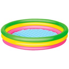 Дитячий круглий надувний басейн, для малюків - 3 кільця, Besteway  51104