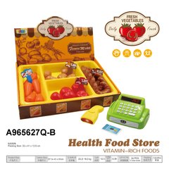 Игрушечные магазины, кассы  - фото Игровой набор - Магазин здорового питания с кассой и продуктами