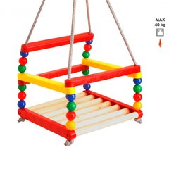 Прыгуны, качалки - фото Гойдалка дитяча дерев'яна ТехноК 0045  - замовити за низькою ціною Прыгуны, качалки в інтернет магазині іграшок Сончік
