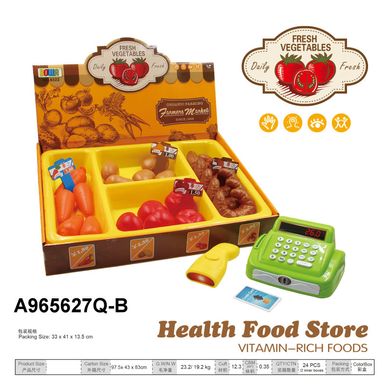 Фото-  8322  Ігровий набір - Магазин здорового харчування з касою і продуктами у категорії Іграшкові магазини, каси