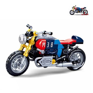 Фото товара - Конструктор - коллекционная модель мотоцикла с подставкой, Sluban 0958 sl