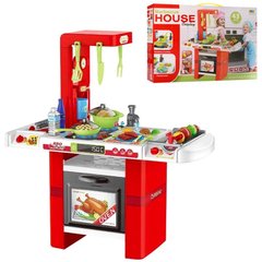 Детские Кухни  - фото Детская кухня с плитой, посудой аксессуарами, и функциональной мойкой