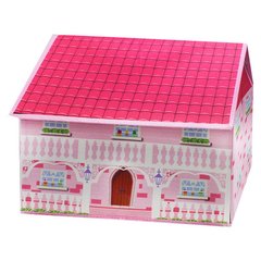 Корзины для игрушек - фото Корзина (органайзер) для игрушек в виде загородного домика (для девочки)