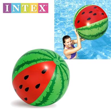 Фото товару Надувний м 'яч Intex діаметром 107 см "Кавун", м' яч для води, пляжний надувний м 'яч, INTEX 58075, 58071